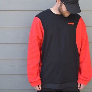Formula 1 Red & Black Custom Sewn Crewneck